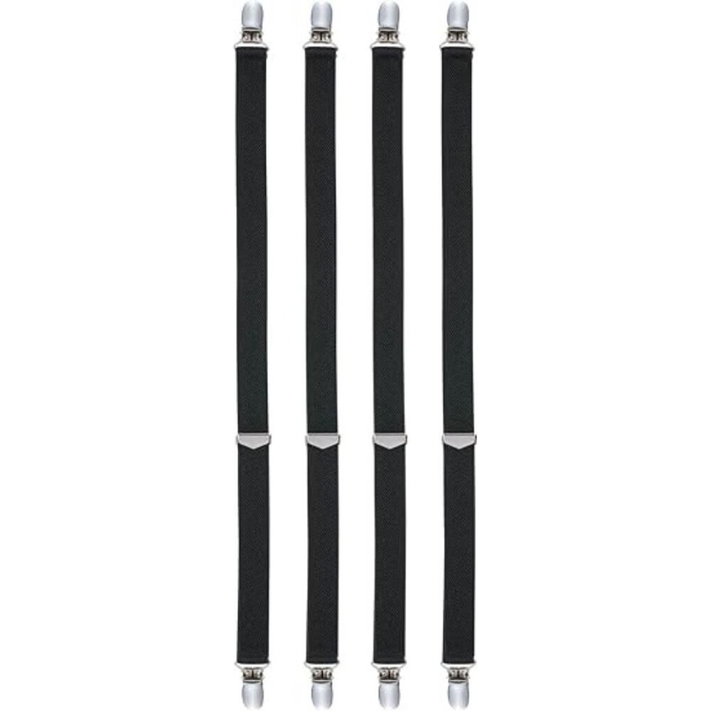Hold’Em Pin Clip Shirt Stays Hold Shirts in Place Adjustable - Straight